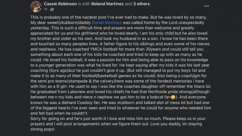 Post on Daniel Martinez Post on Daniel Martinez