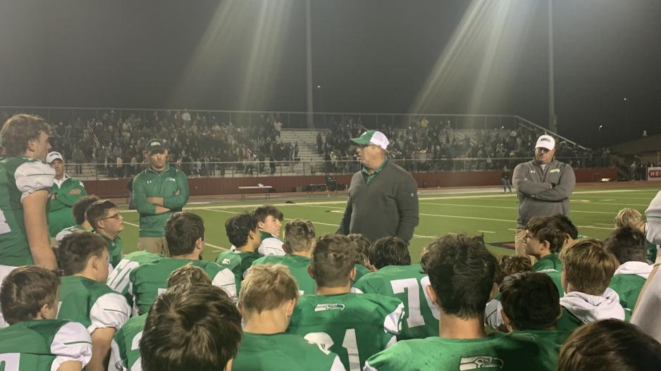 Coach Houston Guy congratulates his team for an awesome season. Coach Houston Guy congratulates his team for an awesome season.