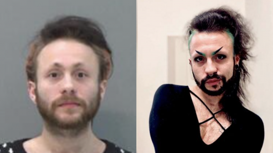 Charles Hardy - Left his booking photo on Dec. 28, 2022; right, his promo photo for his hair stylist business Charles Hardy - Left his booking photo on Dec. 28, 2022; right, his promo photo for his hair stylist business