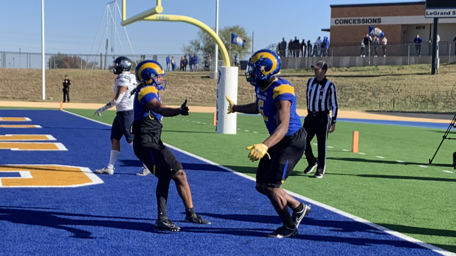 Angelo State Rams after a touchdown Angelo State Rams after a touchdown