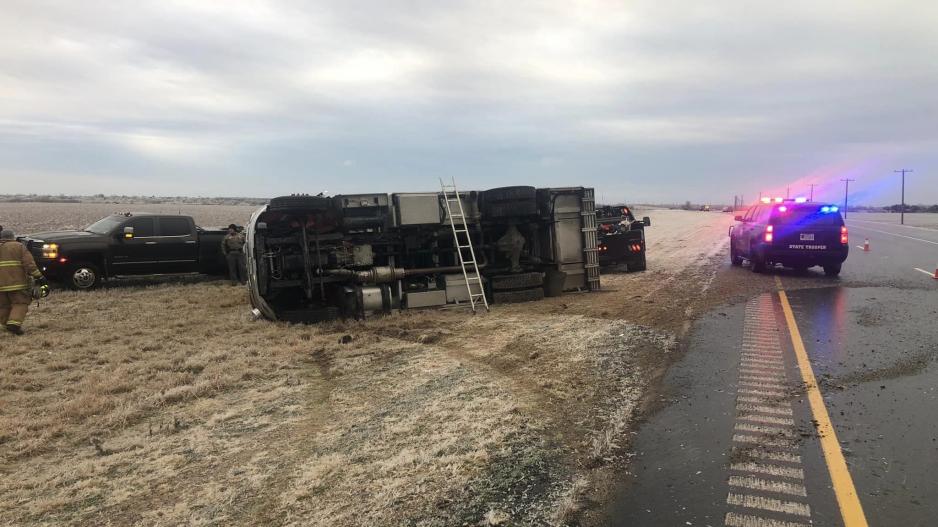 Wall VFD Unit 101 Rollover Crash 2.1.23 (Courtesy/Wall VFD) Wall VFD Unit 101 Rollover Crash 2.1.23 (Courtesy/Wall VFD)