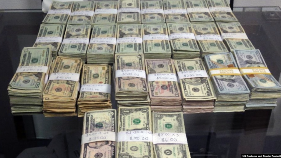 Cash Seized by Border Agents (Courtesy/CBP) Cash Seized by Border Agents (Courtesy/CBP)