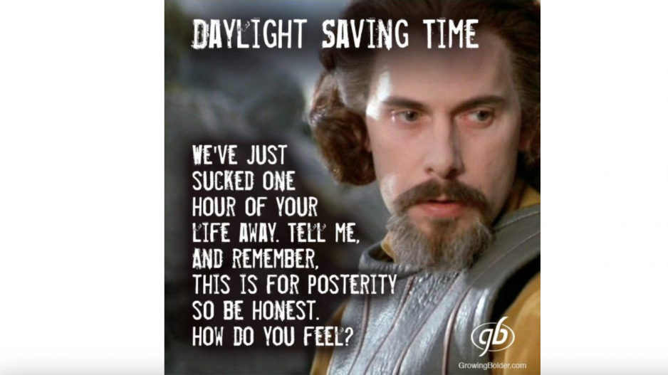 Daylight Saving Time Princess Bride Meme (Courtesy/Pinterest) Daylight Saving Time Princess Bride Meme (Courtesy/Pinterest)