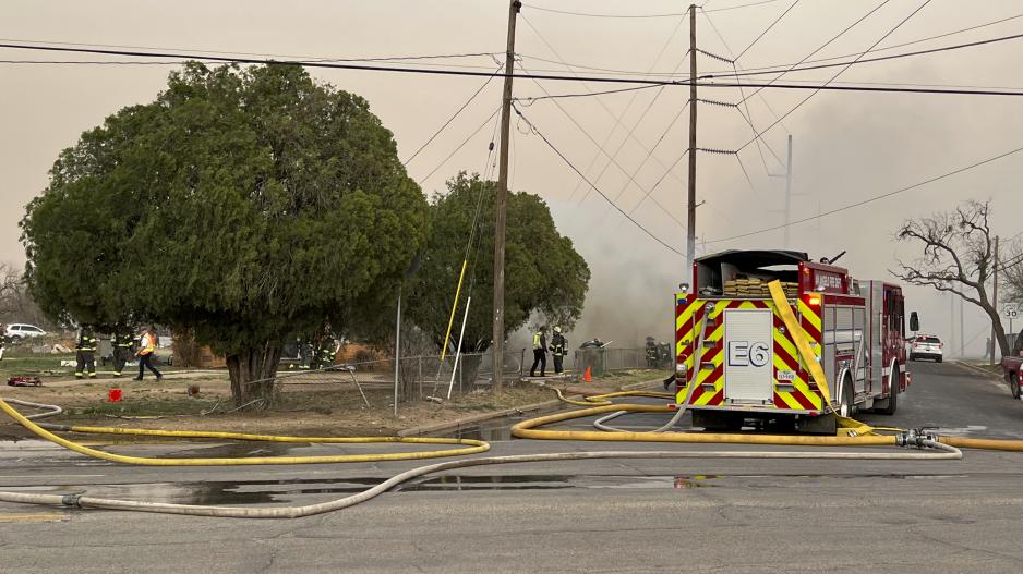 SAN ANGELO, TX — An old house at 37 N. Chadbourne Street was fully engulfed in flames Thursday afternoon as the high winds were passing through San Angelo on March 2, 2023. SAN ANGELO, TX — An old house at 37 N. Chadbourne Street was fully engulfed in flames Thursday afternoon as the high winds were passing through San Angelo on March 2, 2023.