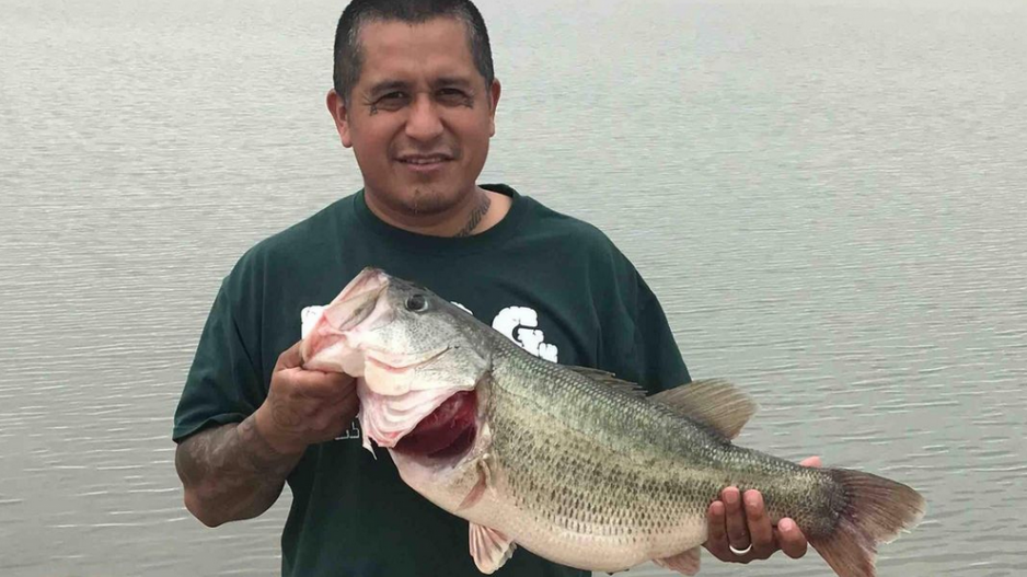 Mark Flores 11.30 lb Bass from Twin Buttes (Courtesy/TPWD) Mark Flores 11.30 lb Bass from Twin Buttes (Courtesy/TPWD)