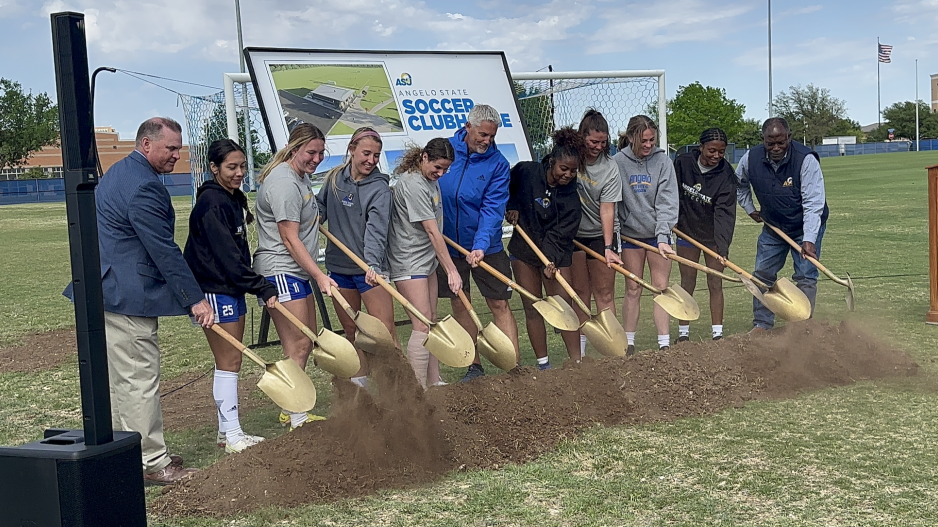 Angelo State Women's Soccer Breaks Ground Angelo State Women's Soccer Breaks Ground