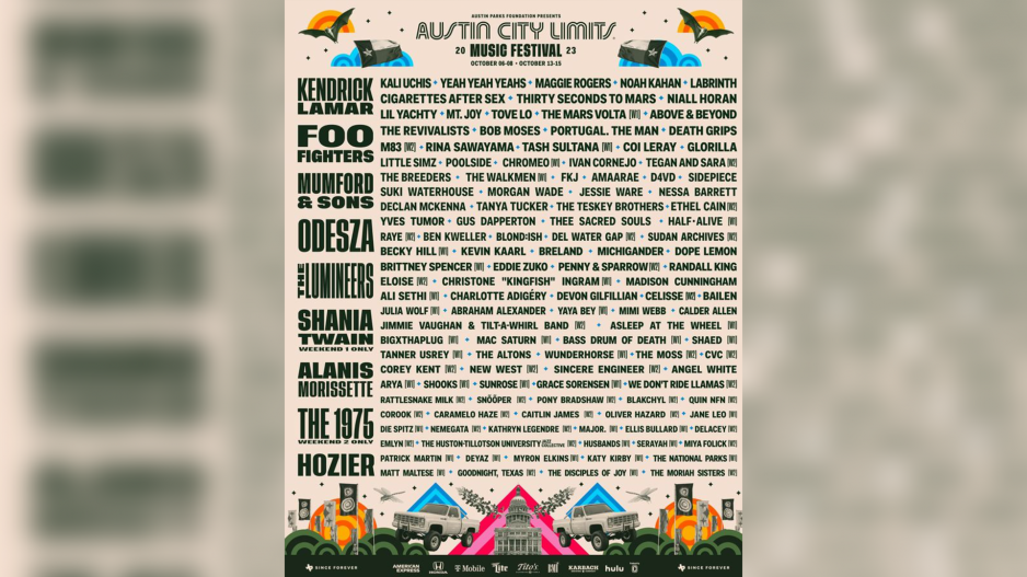 Austin City Limits Festival Lineup Released