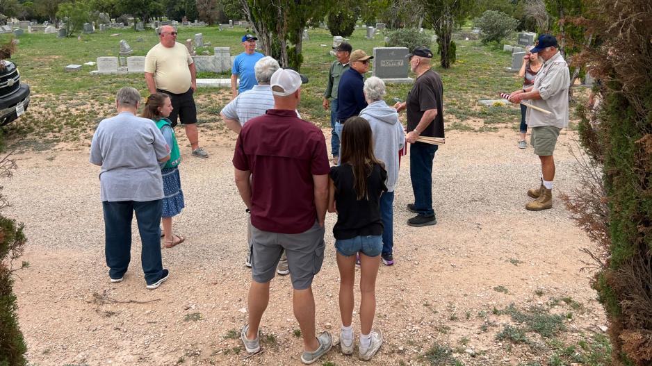 American Legion members organize the placement of flags at Belvedere cemetery on May 27, 2023. American Legion members organize the placement of flags at Belvedere cemetery on May 27, 2023.