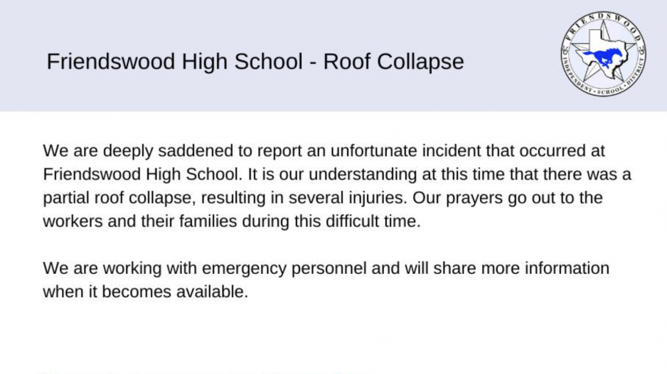 Statement from Friendswood ISD Statement from Friendswood ISD