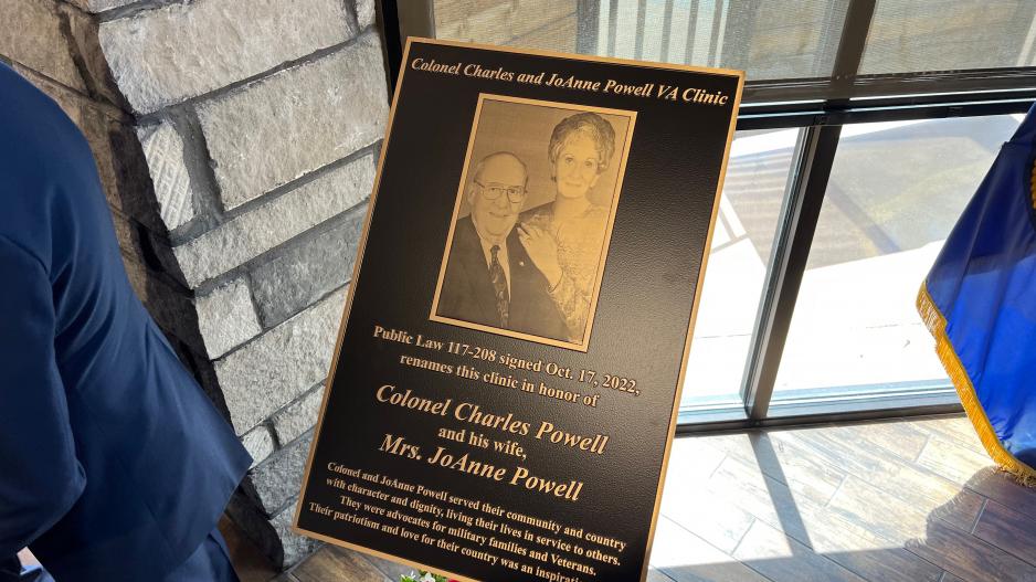 Veteran Affairs Clinic honors Col. Charles and JoAnne Powell > Goodfellow  Air Force Base > Article Display