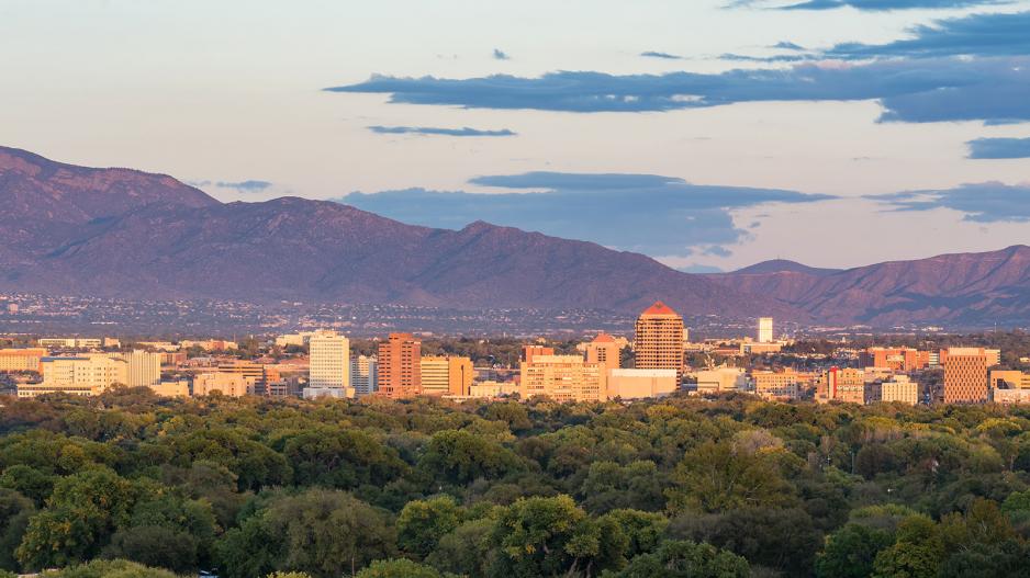 The skyline of Albuquerque, New Mexico. Cool photo! The skyline of Albuquerque, New Mexico. Cool photo!