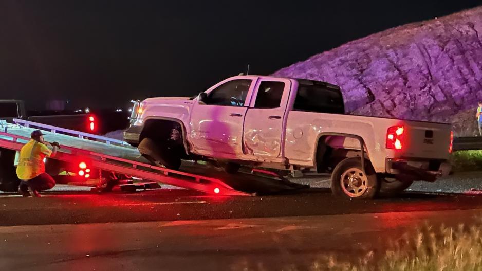 Little sedan T-bones big GMC pickup near Loop 306 at US 87 on Sept. 30, 2023 Little sedan T-bones big GMC pickup near Loop 306 at US 87 on Sept. 30, 2023