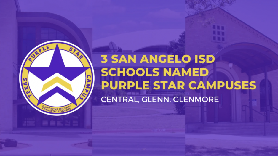 San Angelo ISD Schools Named Purple Star Campuses San Angelo ISD Schools Named Purple Star Campuses