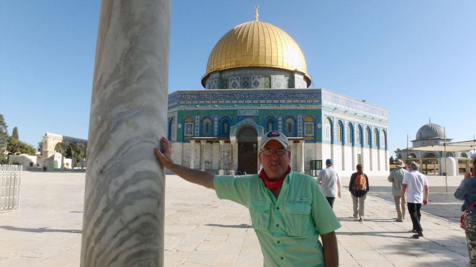 The author, Kendal Hemphill, posing for a photo in front of the Dome of the Rock Temple in Jeruseulum. The author, Kendal Hemphill, posing for a photo in front of the Dome of the Rock Temple in Jeruseulum.