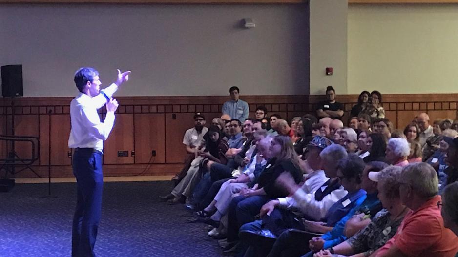 Beto O'Rourke in San Angelo during the 2018 campaign for U.S. Senate Beto O'Rourke in San Angelo during the 2018 campaign for U.S. Senate