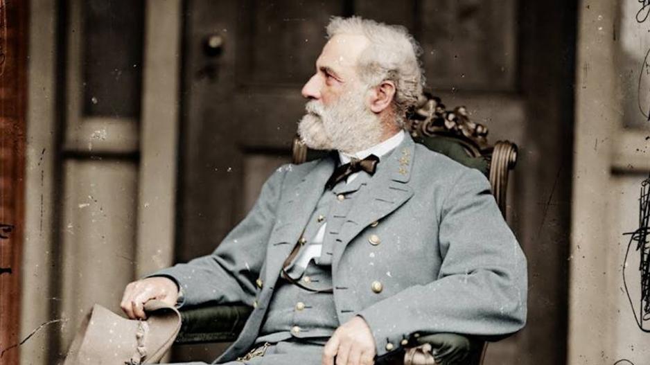 Robert E. Lee in a photo taken the day after his surrender in 1865 from his apartment in Richmond, Va. Robert E. Lee in a photo taken the day after his surrender in 1865 from his apartment in Richmond, Va.