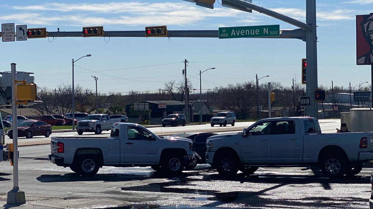 VIDEO: Crash Shuts Down South Bryant Intersection in San Angelo