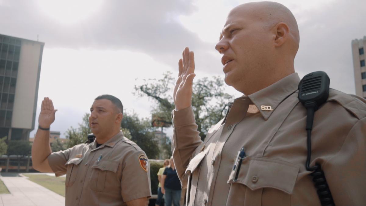 WATCH: Sheriff Welcomes 2 New Tough Deputies