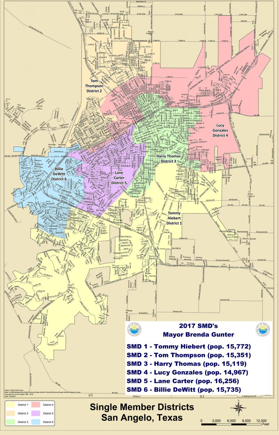 San Angelo SMD Map San Angelo SMD Map