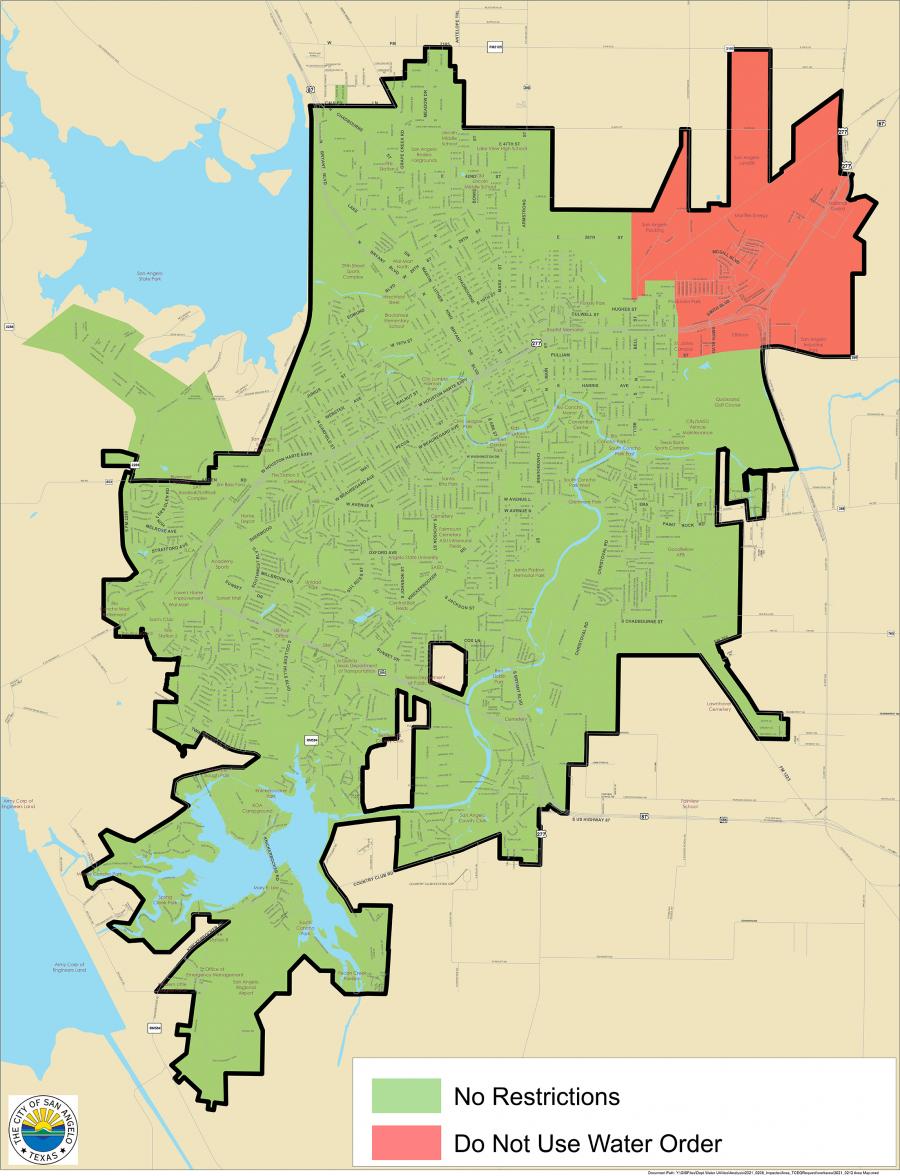 Updated Water Map 2/12/21 Updated Water Map 2/12/21