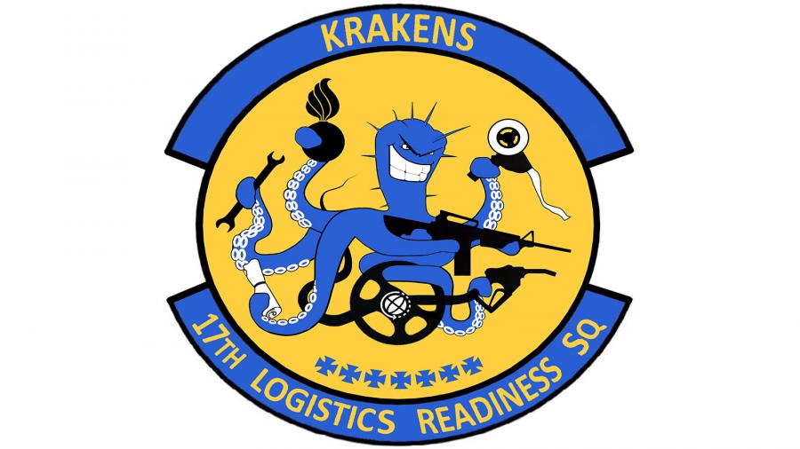 The 17 LRS squadron patch and logo The 17 LRS squadron patch and logo