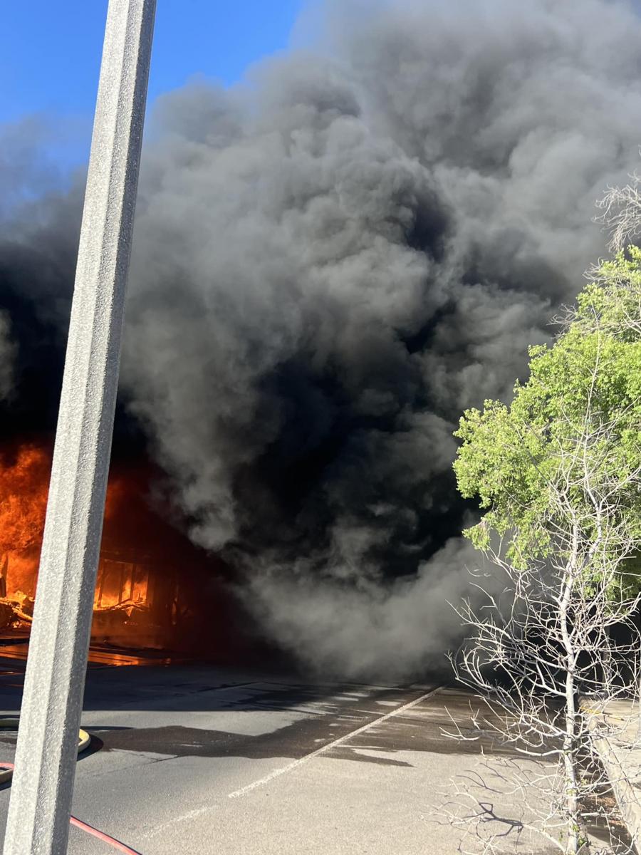 Downtown Alpine, Texas fire on May 26, 2024. Downtown Alpine, Texas fire on May 26, 2024.