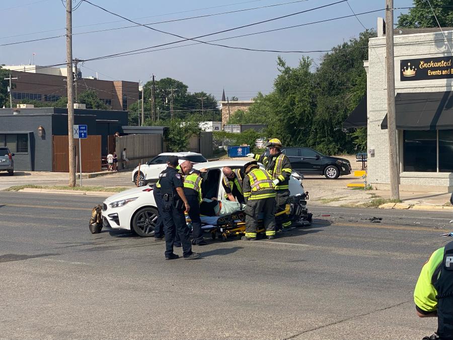 Crash on Main Street Sends 1 to the Hospital on May 22, 2025. Crash on Main Street Sends 1 to the Hospital on May 22, 2025.