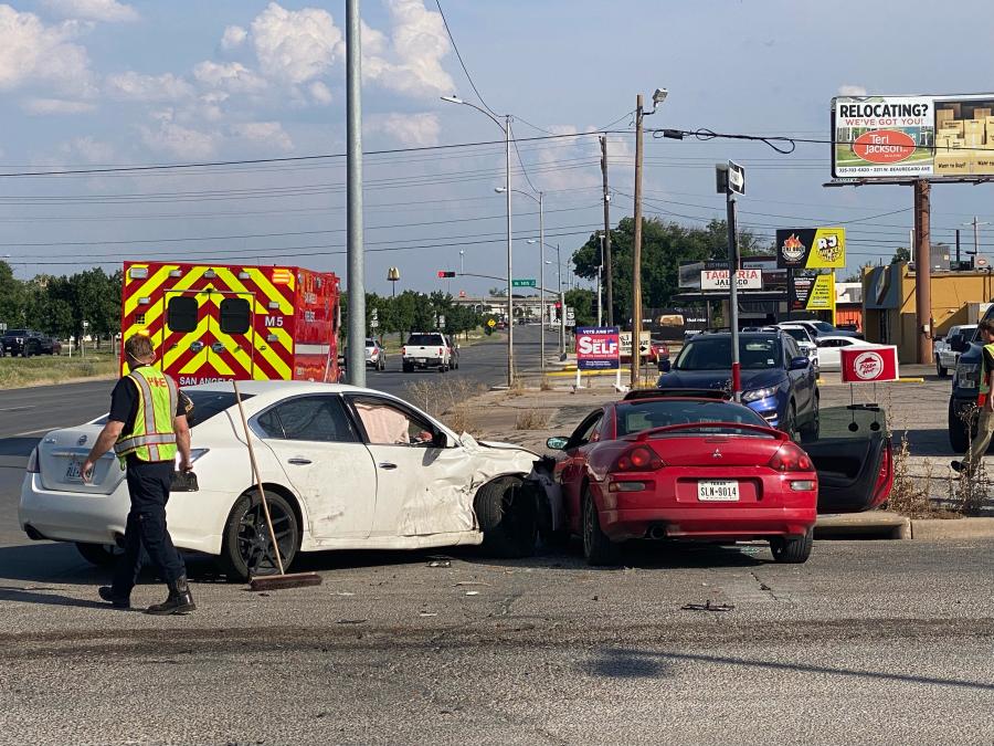 Crash on North Bryant on May 22, 2025 sends one to the hospital. Crash on North Bryant on May 22, 2025 sends one to the hospital.