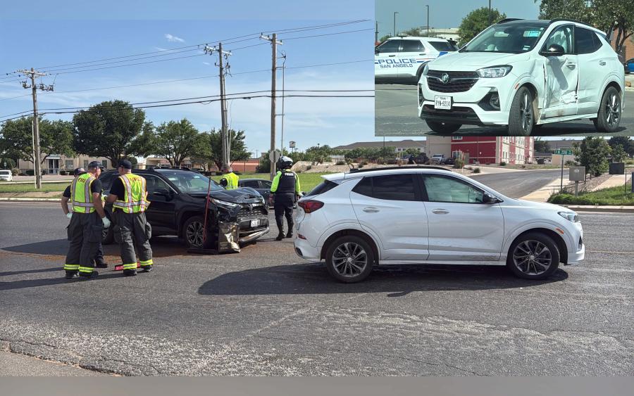 One person was taken to the hospital and another was cited after a crash on FM 2288 on Monday, June 2, 2025.