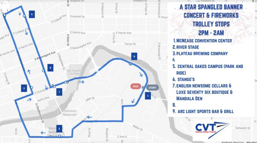 July 3 Show Map July 3 Show Map