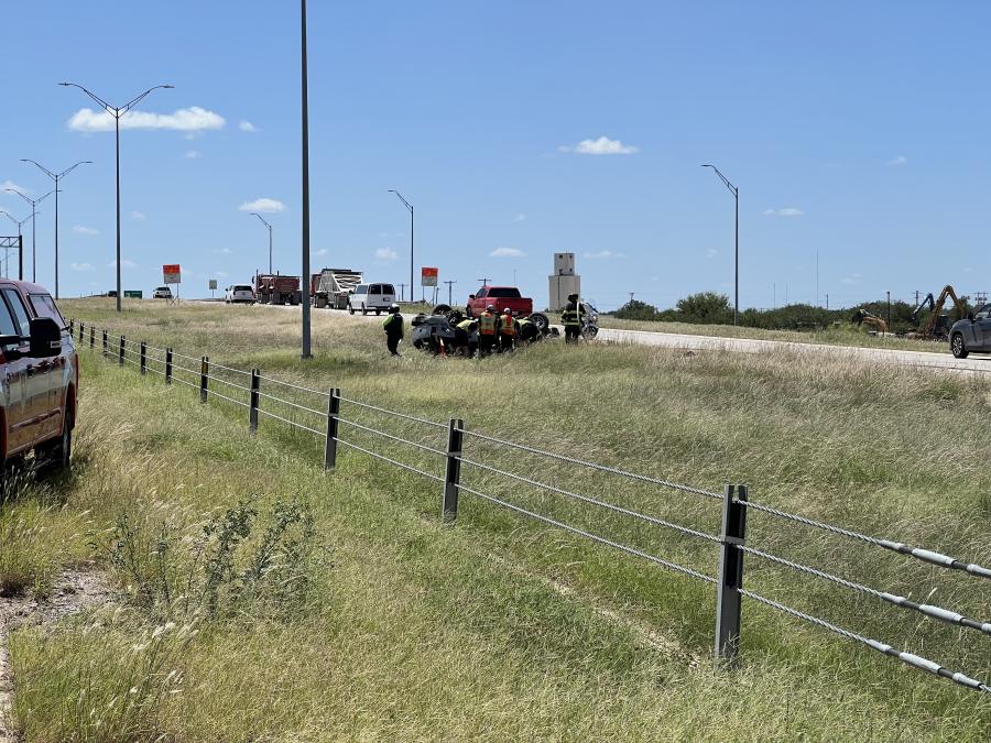 Rollover Crash on Houston Harte Expy Sends One to Hospital on July 28, 2025.