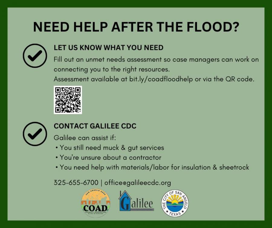 San Angelo Agencies Offer Help for Flood Recovery Needs