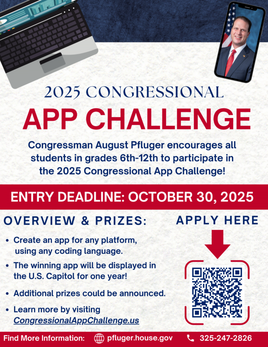 Pfluger Opens 2025 Congressional App Challenge