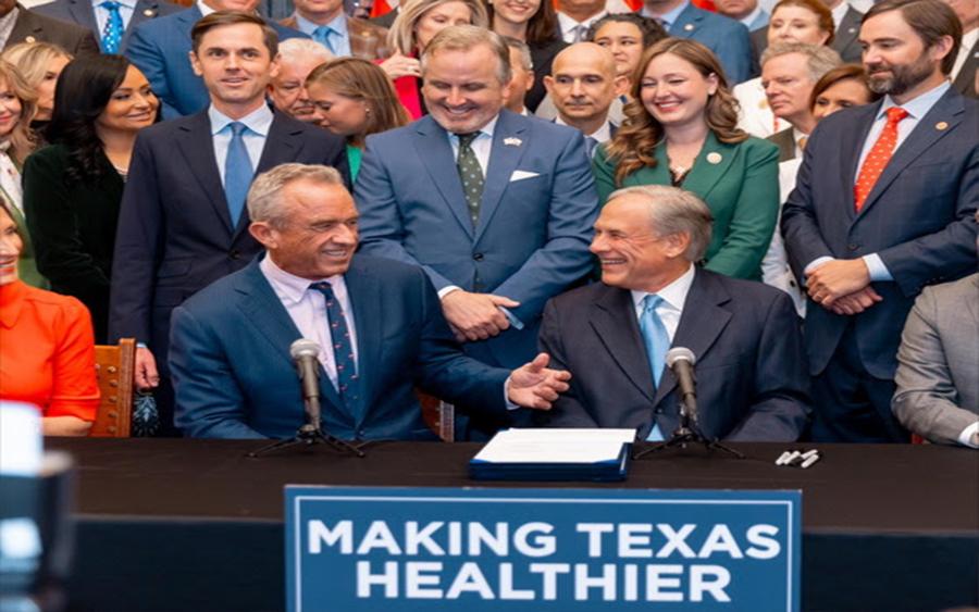 Governor Greg Abbott and U.S. Secretary of Health and Human Services (HHS) Robert F. Kennedy, Jr.