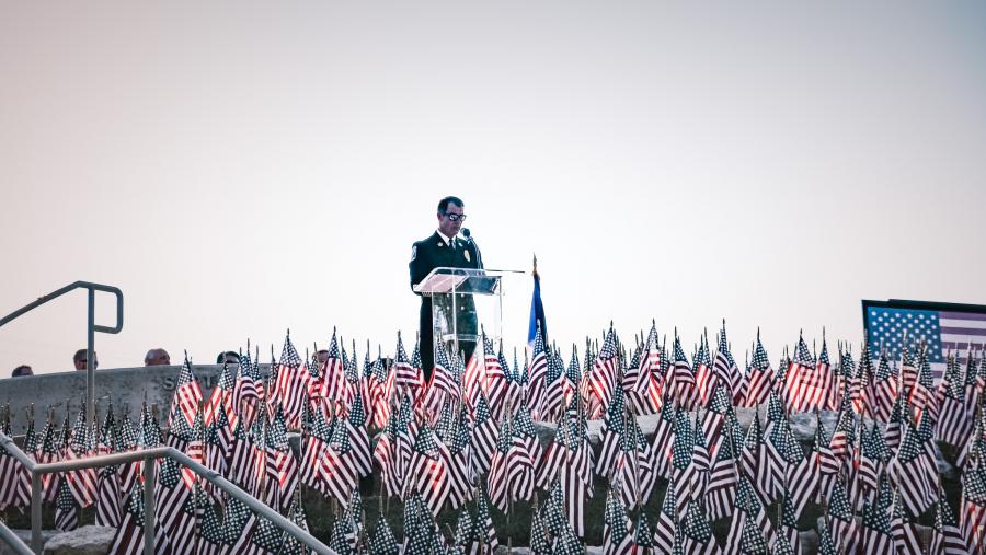 San Angelo 9/11 Ceremony 2025 Fire Chief Patrick Brody San Angelo 9/11 Ceremony 2025 Fire Chief Patrick Brody