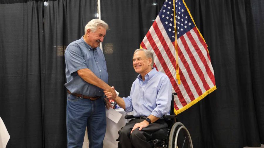 Abbott Delivers George Strait Benefit Checks to San Angelo Flood Survivors