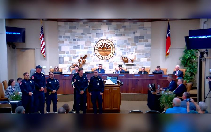 San Angelo Firefighters Save Premature Infant, Earn Life Saving Award