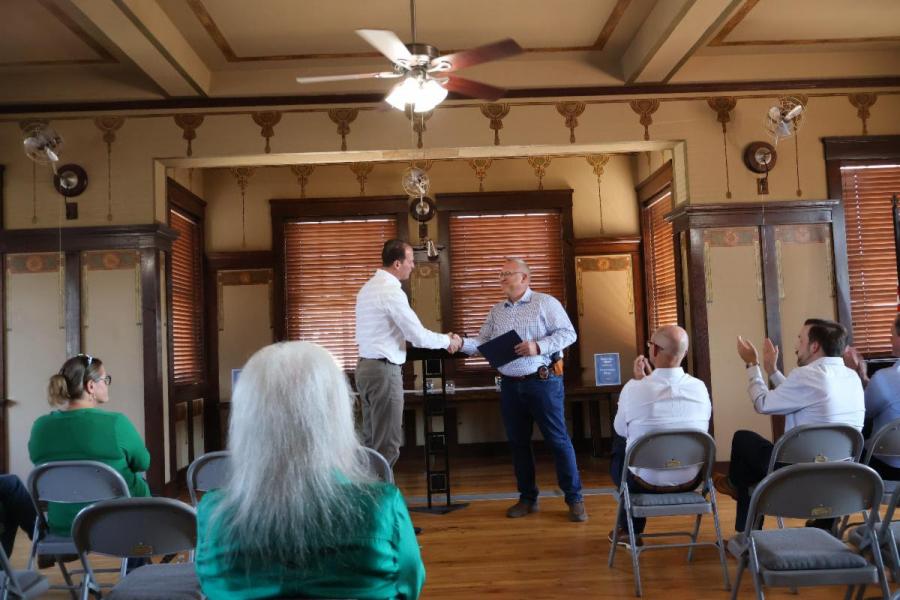 Pfluger Hosts Town Hall in Brownwood, Recognizes New Police Chief