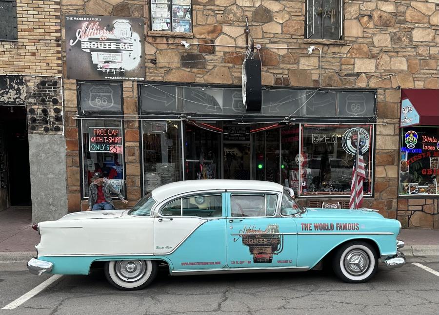 A 1950s Chevrolet in Williams, Arizona A 1950s Chevrolet in Williams, Arizona