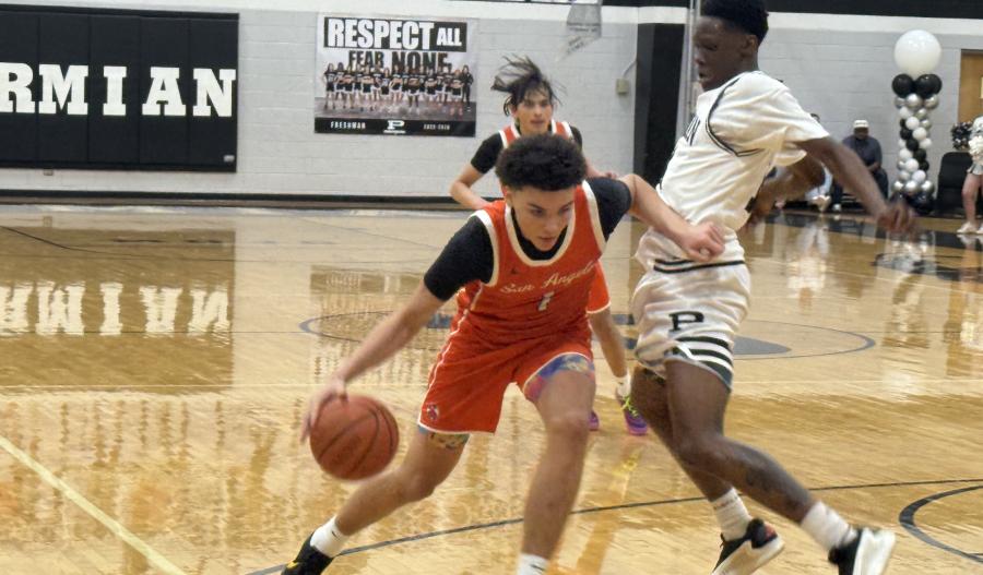 Central Bobcats' TK Taylor in action against Odessa Permian