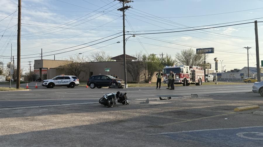 Crash on Sherwood Way involved a motorcycle on March 3, 2026.