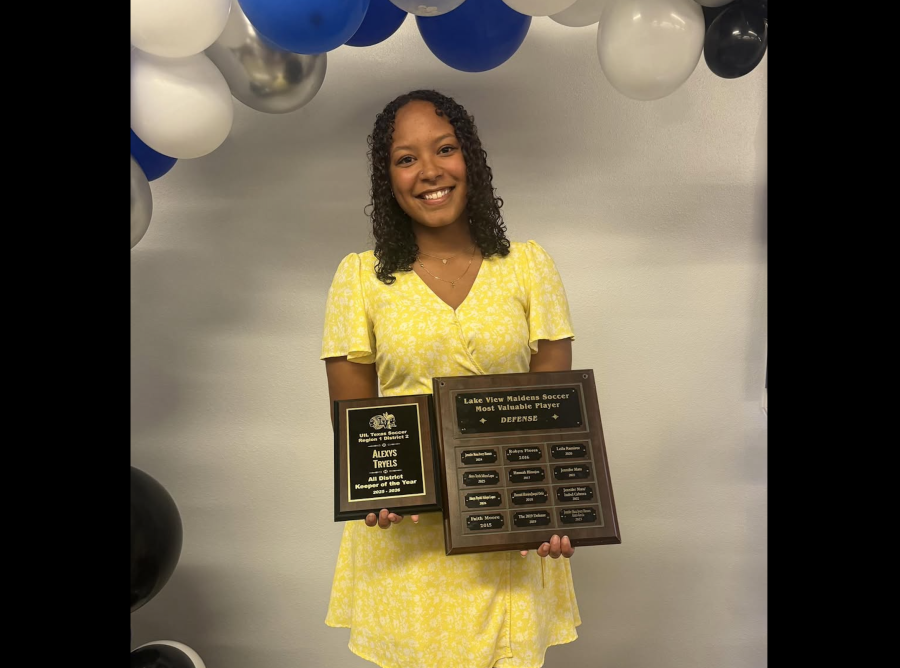 The Lake View girls soccer team was led on the all-district team by Alexys Tryels, who was named Goalkeeper of the Year after recording 14 shutouts in 18 district games.