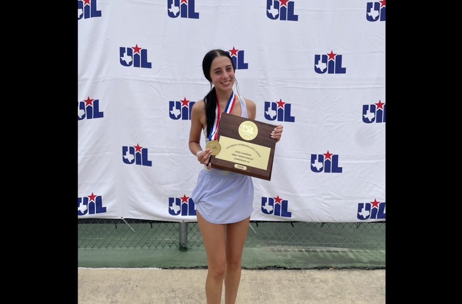Christoval's Zoe Askins won the 2A girls singles state title Friday, May 8, 2026.