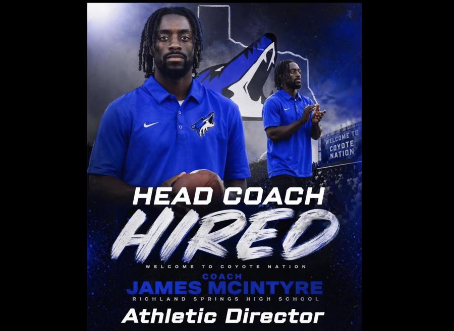 James McIntyre Jr. has been named the new head football coach at Richland Springs High School.