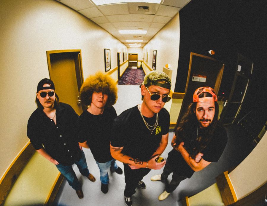 The Smokin' Oaks: L-R Noah Morris (Drums &amp; Percussion), Colton Blake (Vocals &amp; Rhythm Guitar), Conner Pattison (Bass Guitar), and Slaid Cross (Lead Guitar &amp; Harmony Vocals)