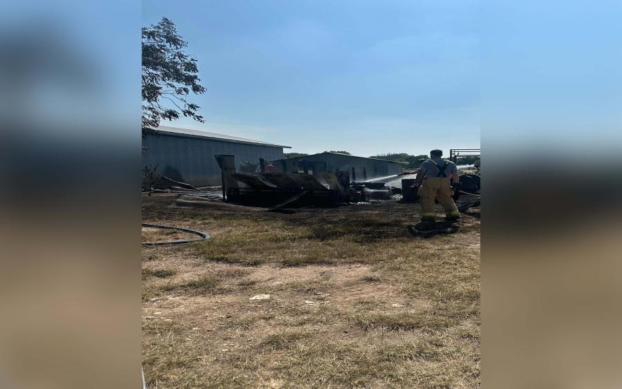 Wall structure fire