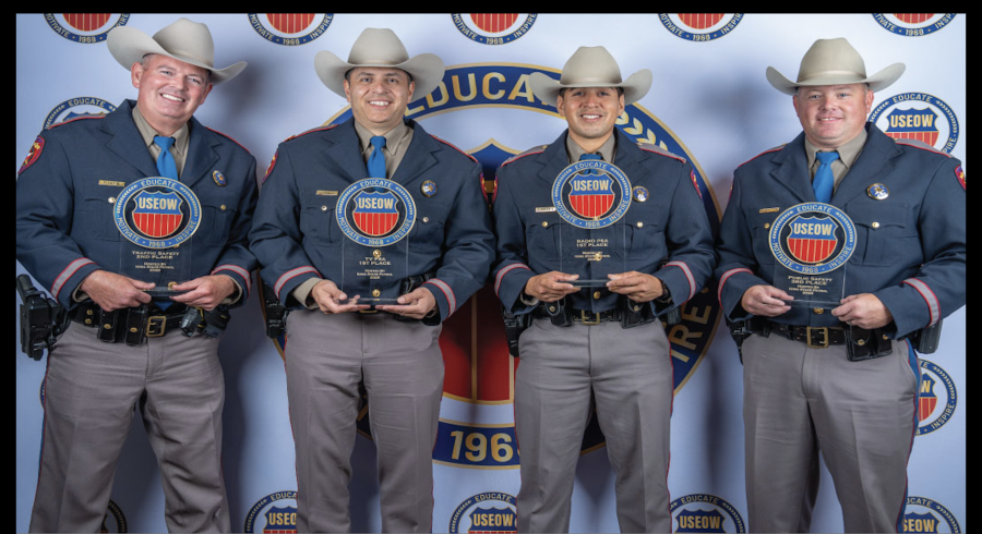 San Angelo's Justin Baker (left) was one of was recently one of five Texas officers recognized for their public safety efforts.