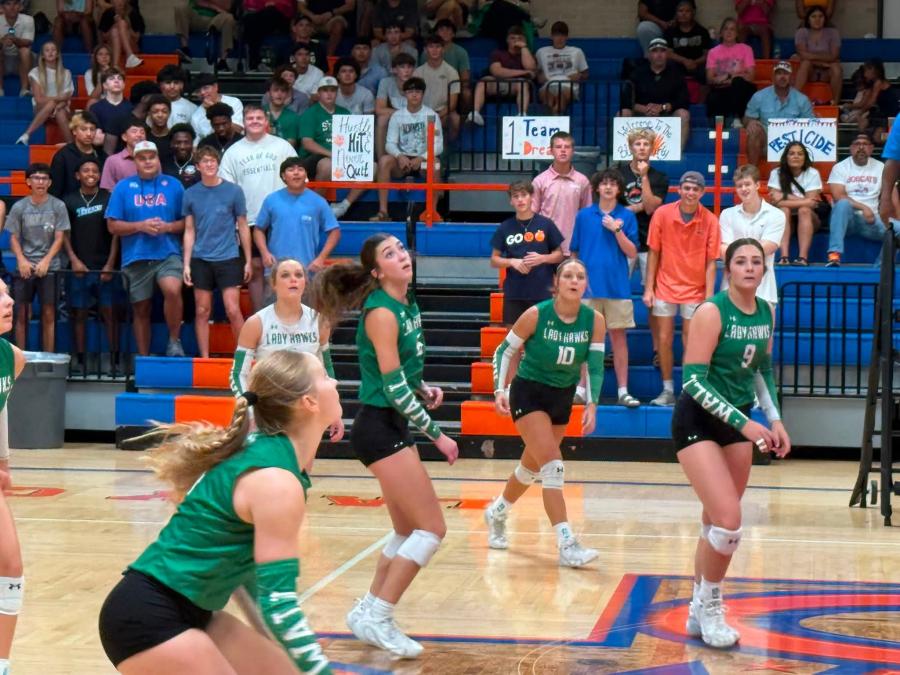 Wall and San Angelo Central battle during the Nita Vannoy Volleyball Tournament final Saturday, Aug. 22, 2026.