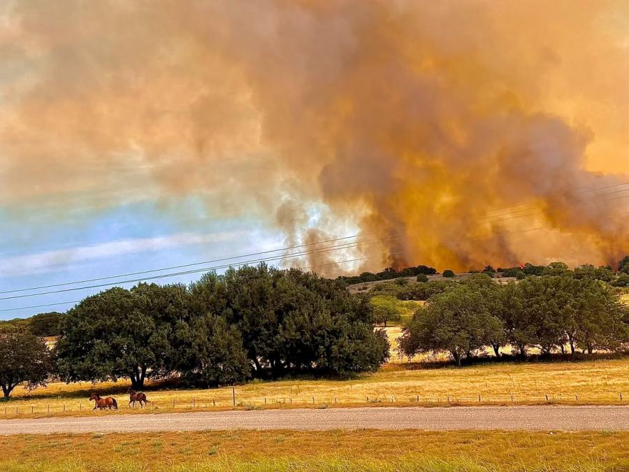 Neighbor Fire in Brown County