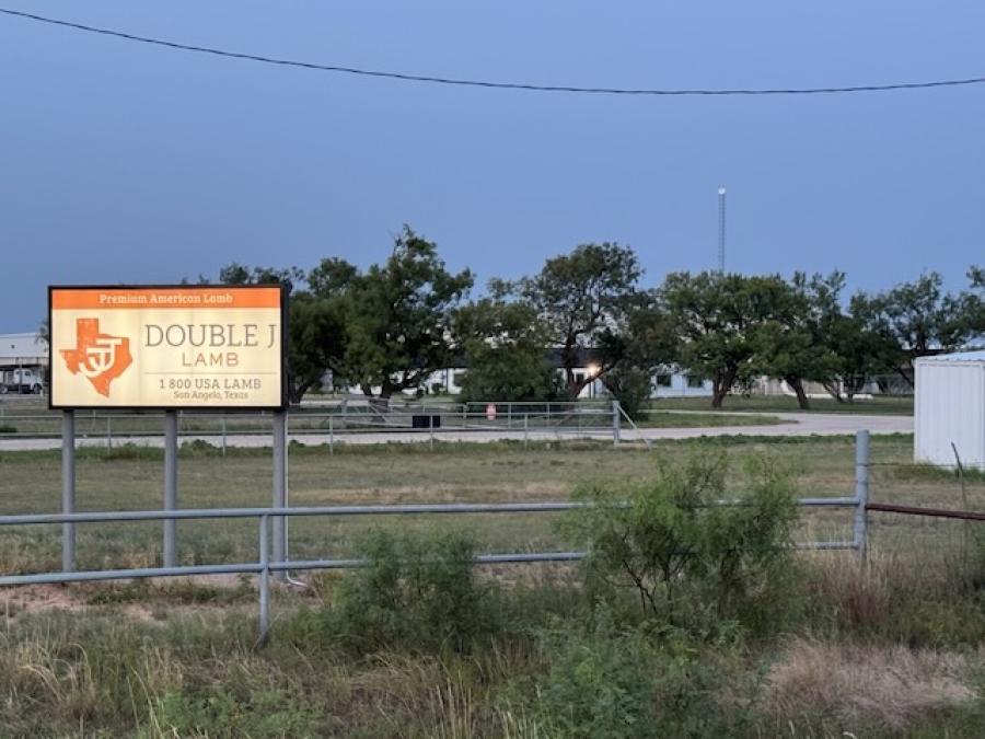 The Double J Lamb plant on City Farm Road on August 5, 2026